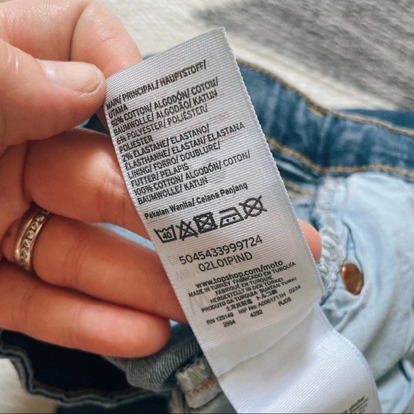 Mid Rise Moto Skinny Jeans - Picture 9 of 12